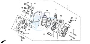 CMX250C REBEL drawing FRONT BRAKE CALIPER