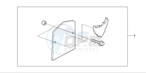 VT750C9 Ireland - (EK / MK) drawing BACKREST PLATE