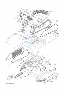 CZD250-A  (BFR1) drawing REAR BRAKE CALIPER