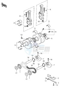 KZ 400 H (H1) drawing CRANKSHAFT_BALANCER