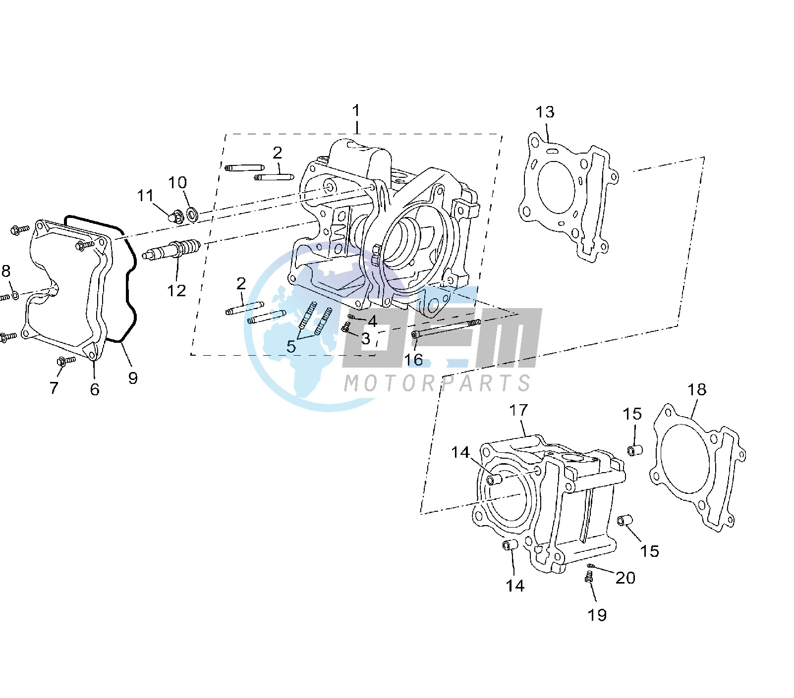 CYLINDER AND HEAD