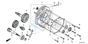 NSC110E Vision 110 - NSC110E UK - (E) drawing TRANSMISSION