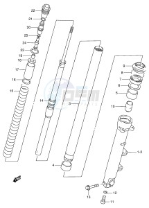 RF900R (E2) drawing FRONT DAMPER (RF900RS2 RT RV RW)