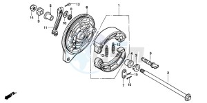 NV400C drawing REAR BRAKE PANEL