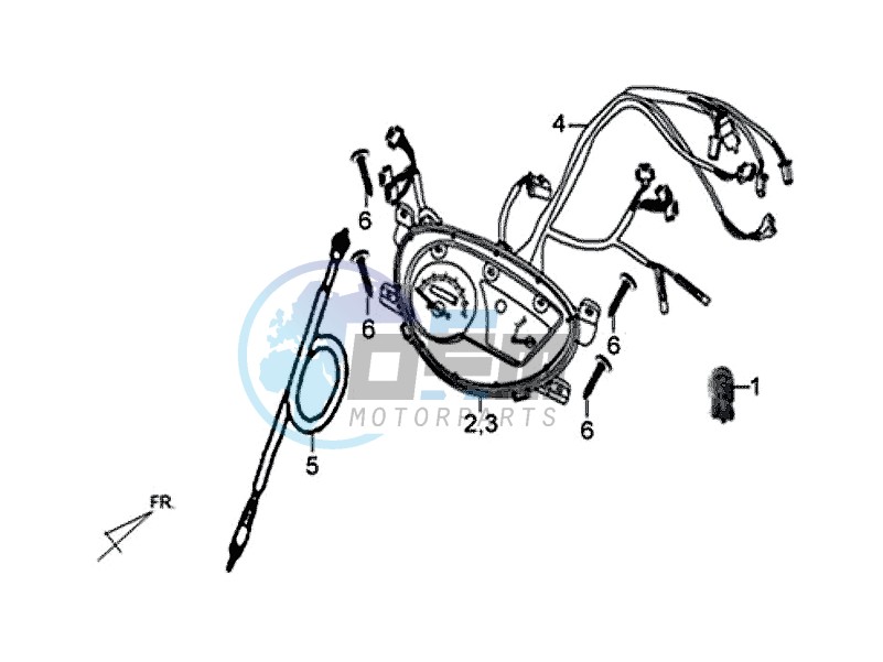 SPEEDOMETER / X'PRO 50 (45 KM/H) (AE05W4-EU) (L4-M1)