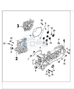 TWEET 125 V PRO drawing CRANKCASE SINCE 21/05/2014