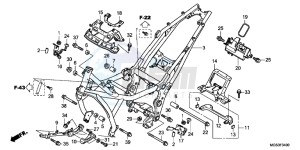 NC700XDC drawing FRAME BODY