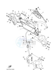 MT07 700 (1WSA) drawing RADIATOR & HOSE