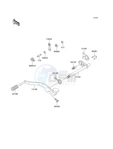 BR 125 B [WIND 125] (B2) B2 drawing GEAR CHANGE MECHANISM