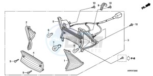 SCV100F9 Australia - (U) drawing REAR COMBINATION LIGHT