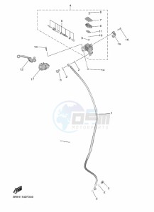 YZ250F (B7B6) drawing FRONT MASTER CYLINDER