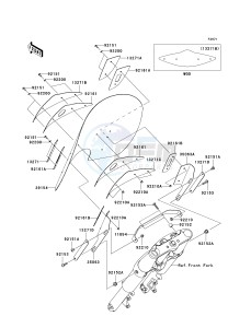 VN 2000 F [VULCAN 2000 CLASSIC LT] (6F-7F) F6F drawing COWLING