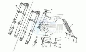 V 65 650 Polizia - PA NuovoTipo Polizia/PA NuovoTipo drawing Front/rear shock absorber