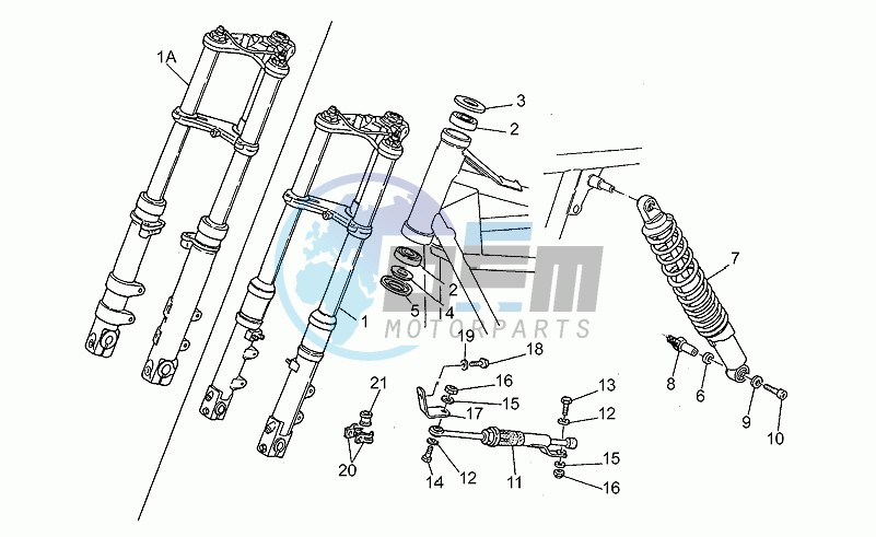 Front/rear shock absorber