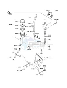 VERSYS KLE650CCF XX (EU ME A(FRICA) drawing Rear Master Cylinder