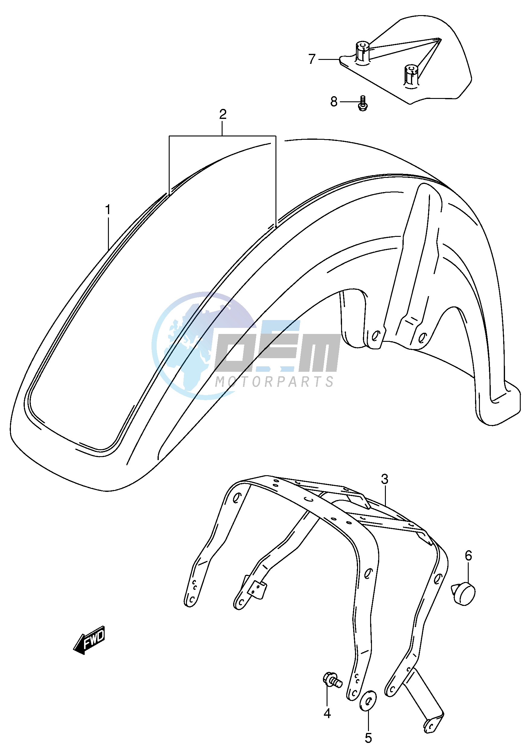 FRONT FENDER (MODEL K3)