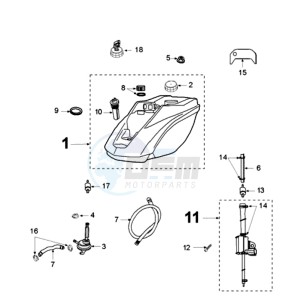 LUDIX 14 EP 2T EU drawing TANK AND FUEL PUMP