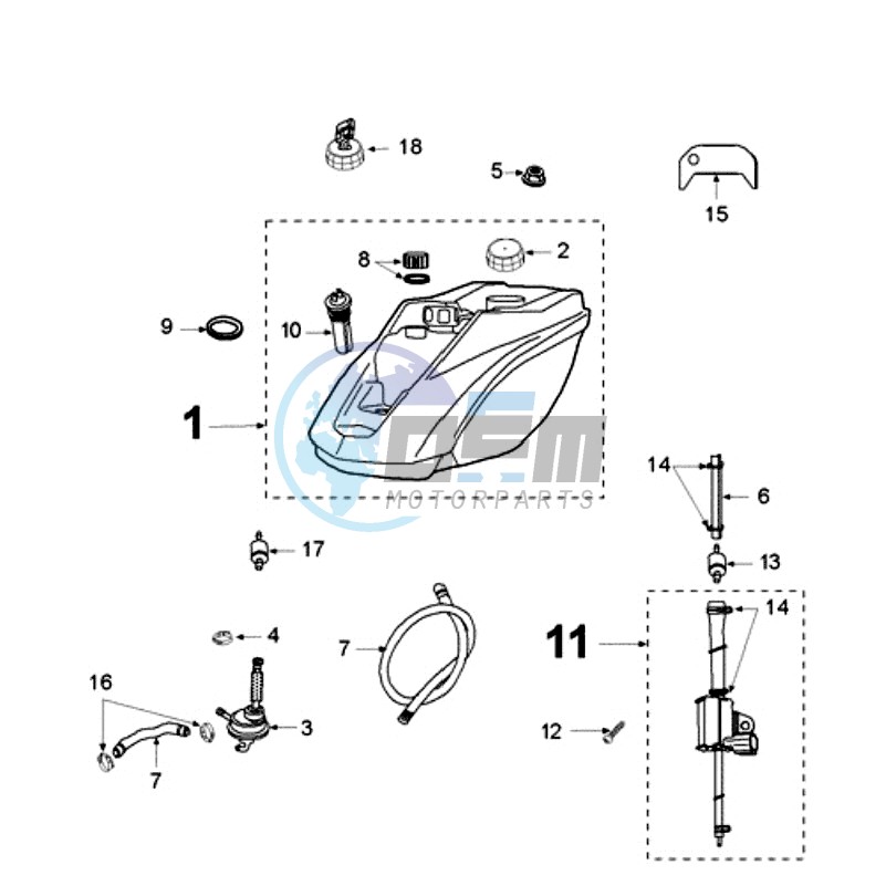 TANK AND FUEL PUMP