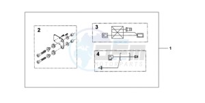 CBF1000SA France - (F / ABS CMF) drawing HEATED GRIP ATT.