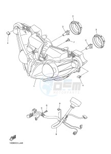 YZF-R1D 1000 (1KBV) drawing HEADLIGHT