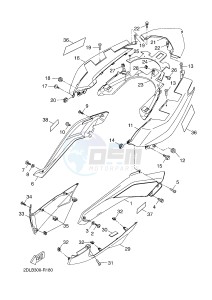 YP125RA (ABS) X-MAX 250 ABS (2DLB 2DLB 2DLB 2DLB) drawing SIDE COVER