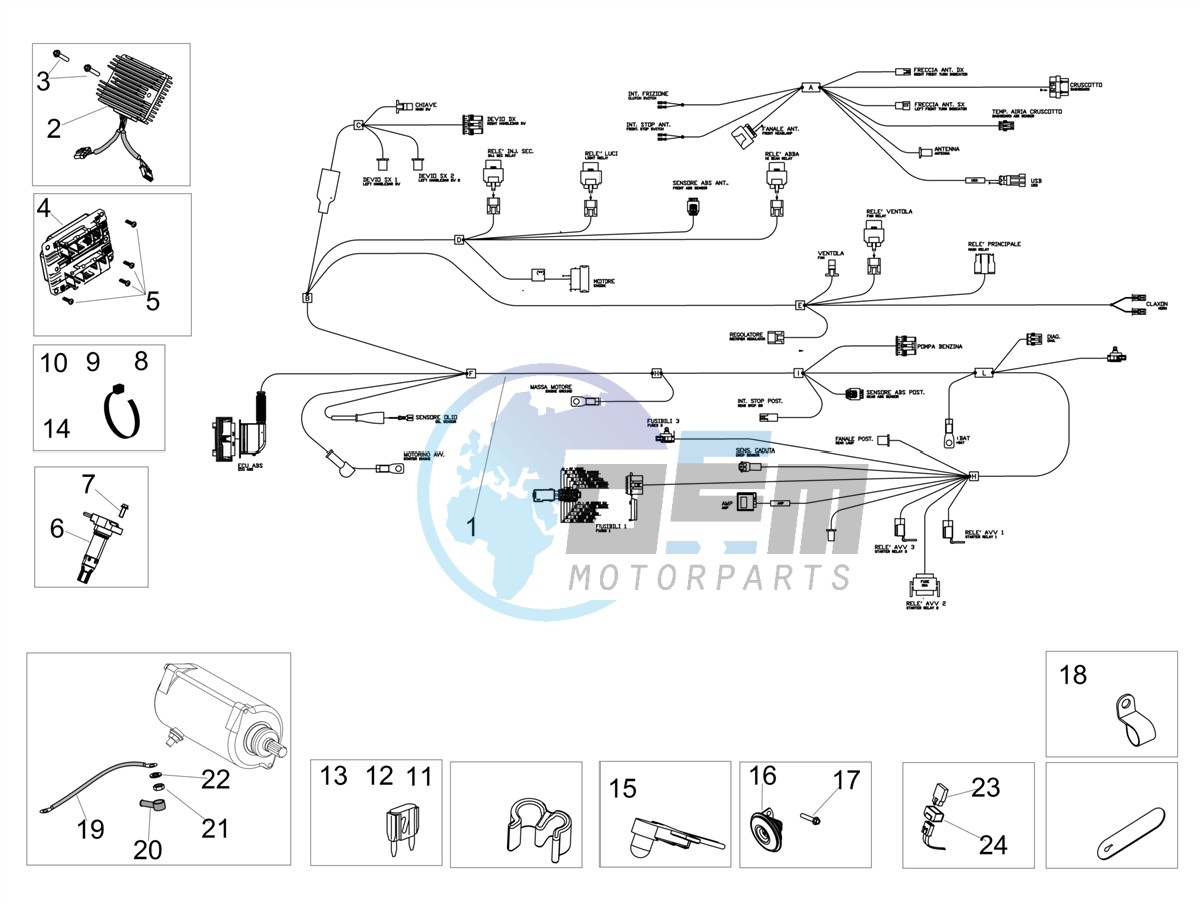 Front electrical system