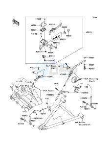 KFX450R KSF450BCS EU drawing Front Master Cylinder