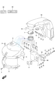 DF 200A drawing Silencer/Ring Gear Cover