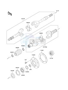 KAF 620 C [MULE 2500] (C6) [MULE 2500] drawing DRIVE SHAFT