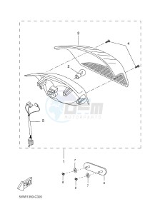 CW50 BOOSTER (2DW2 2DW2) drawing TAILLIGHT