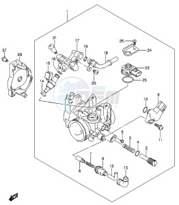 LT-Z400 drawing THROTTLE BODY