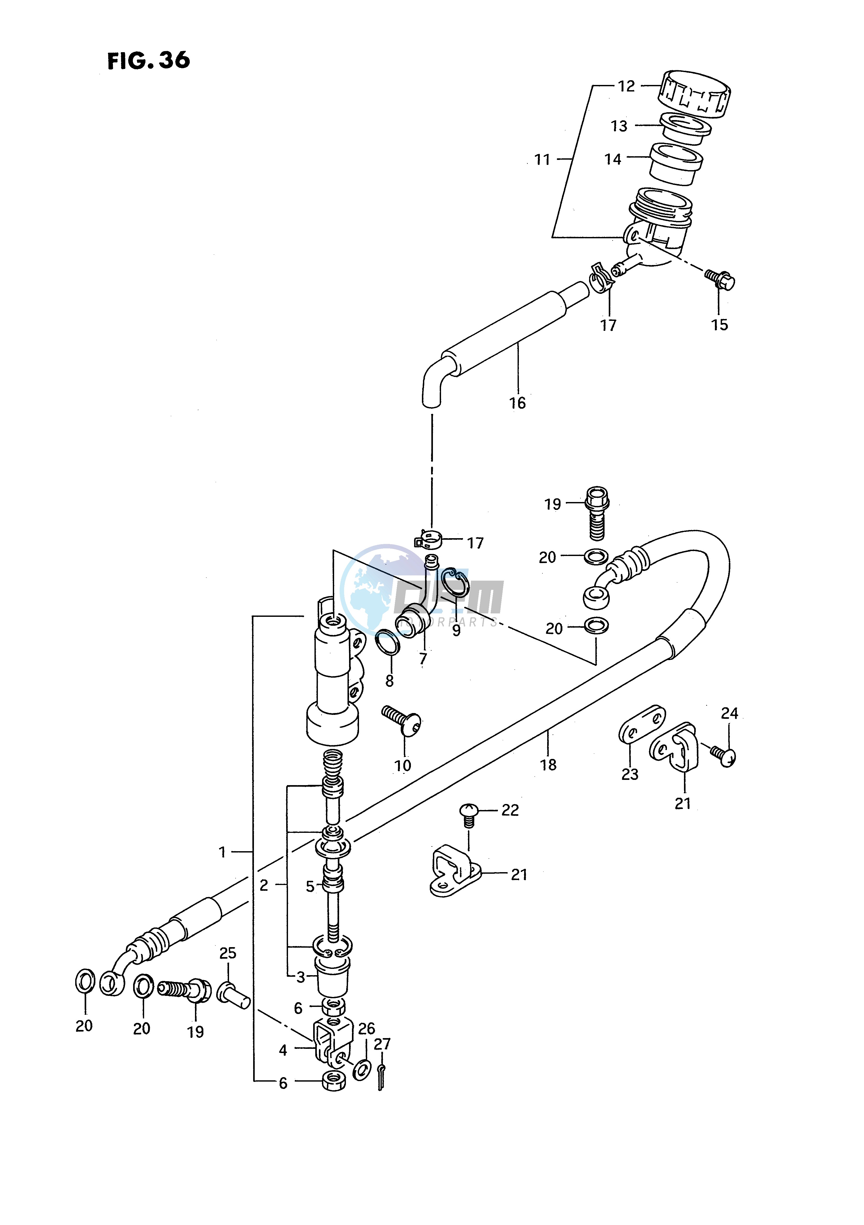 REAR MASTER CYLINDER (MODEL N)