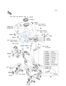 ER 650 A [ER-6N (EUROPEAN] (A6S-A8F) A6S drawing FUEL TANK