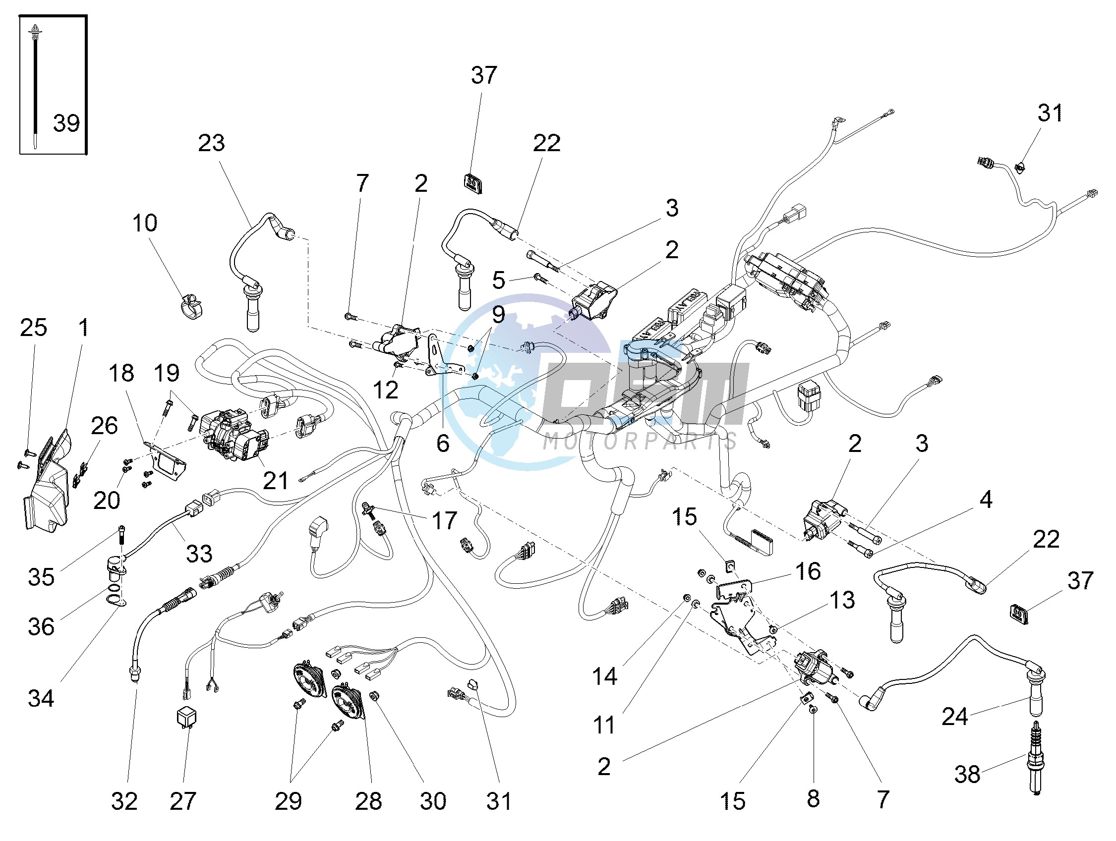 Front electrical system