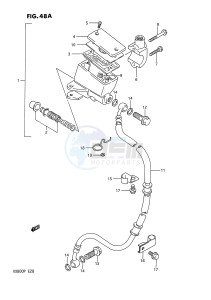 VX800 (E28) drawing FRONT MASTER CYLINDER (MODEL P)