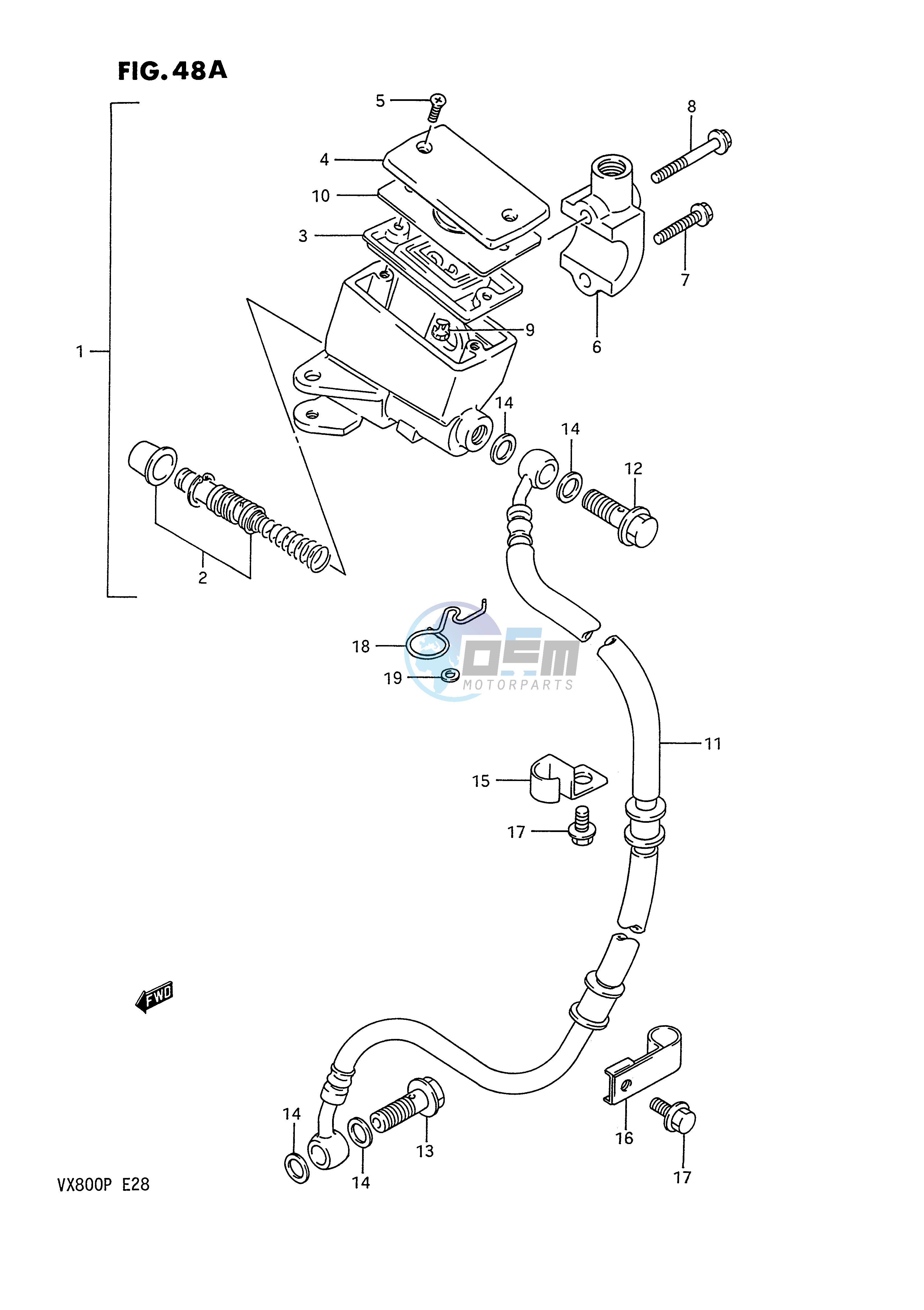 FRONT MASTER CYLINDER (MODEL P)