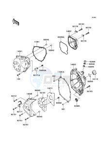 Z750 ZR750LBF FR GB XX (EU ME A(FRICA) drawing Engine Cover(s)