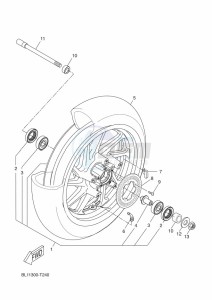 YP400RA XMAX 400 ABS (BL14) drawing FRONT WHEEL