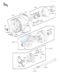 KZ 305 B [LTD] (B2-B3) [LTD] drawing REAR WHEEL_CHAIN