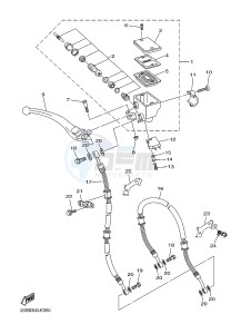 XJ6N 600 XJ6-N (NAKED) (20SR 20SU) drawing FRONT MASTER CYLINDER