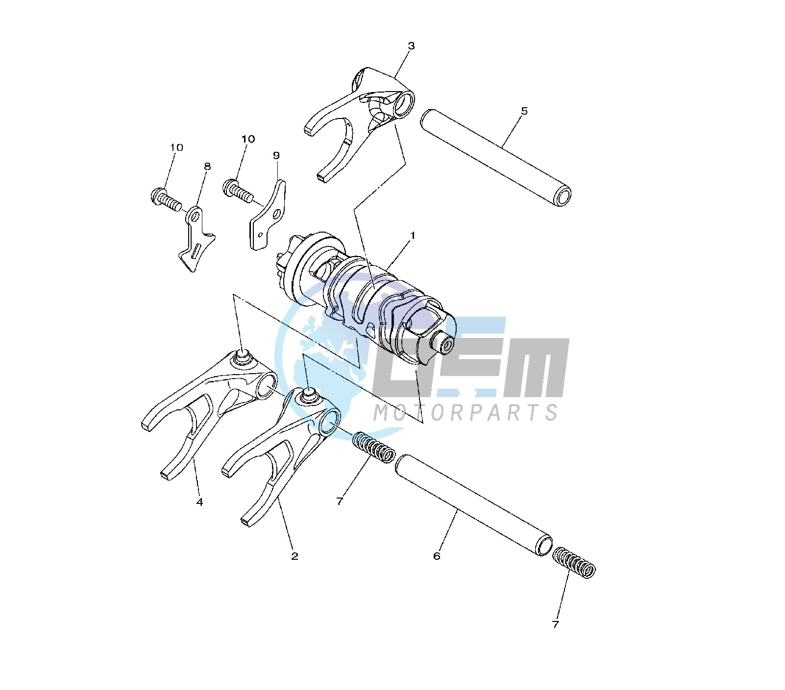 SHIFT CAM AND FORK