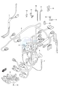 DF 30A drawing Harness Tiller Handle w/Power Tilt