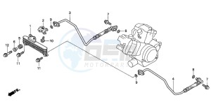 VTR1000F SUPER HAWK drawing OIL COOLER