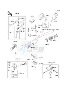 KL 250 D [KLR250] (D15-D19) [KLR250] drawing HANDLEBAR