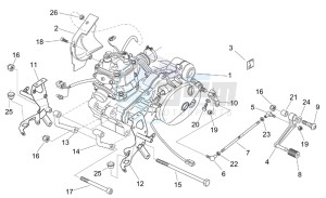 RS 125 Tuono drawing Engine