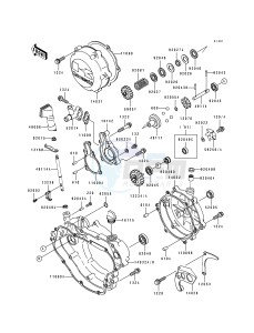 KX 125 H [KX125] (H1-H2) [KX125] drawing ENGINE COVER