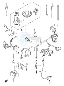 GSF600 (E2) Bandit drawing WIRING HARNESS (GSF600SK3 SK4 SUK3 SUK4)