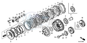 VT750SE Shadow E drawing CLUTCH