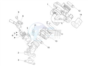 PRIMAVERA 50 4T-3VS E4 (EMEA) drawing Throttle body - Injector - Induction joint