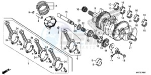 CBR1000S1 2ED - (2ED) drawing CRANKSHAFT/PISTON